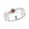 Thumbnail Image 0 of Garnet Ring in Sterling Silver