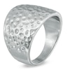 Thumbnail Image 1 of 16.0mm Hammered Stainless Steel Ring