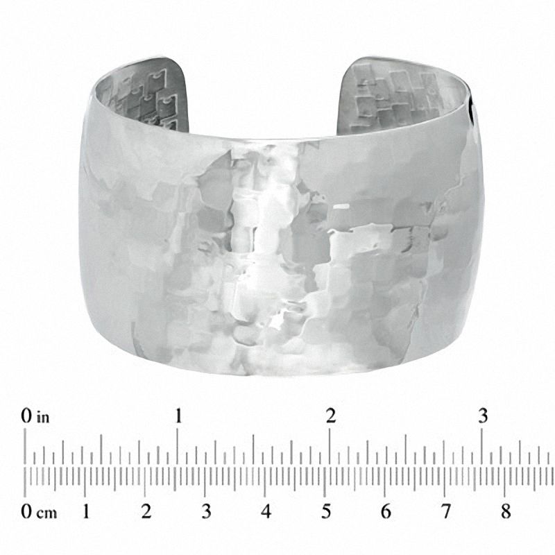 40.0mm Stainless Steel Hammered Cuff