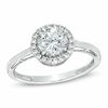 Thumbnail Image 1 of 6.0mm Lab-Created White Sapphire Ring in 10K White Gold