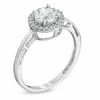 Thumbnail Image 2 of 6.0mm Lab-Created White Sapphire Ring in 10K White Gold