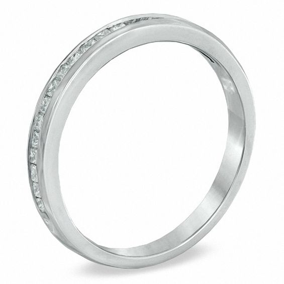 3/8 CT. T.W. Princess-Cut Diamond Wedding Band in 14K White Gold