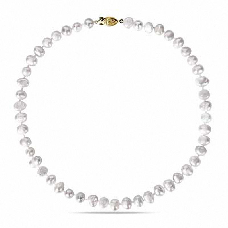Main Image 2 of 8.0-9.0mm Freshwater Cultured Pearl Strand Necklace