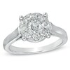 Thumbnail Image 1 of 1 CT. T.W. Diamond Cluster Engagement Ring in 14K White Gold
