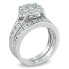 Thumbnail Image 1 of 1-1/2 CT. T.W. Multi-Diamond Bridal Set in 14K White Gold