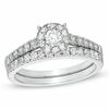 Thumbnail Image 1 of 2 CT. T.W. Diamond Cluster Bridal Set in 14K White Gold