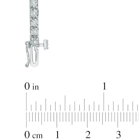 1/4 CT. T.w. Diamond Tennis Bracelet in Sterling Silver - 7.25"