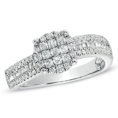 zales diamond cluster rings