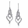 Thumbnail Image 0 of 1/5 CT. T.W. Diamond Triple Flame Drop Earrings in 10K White Gold