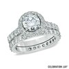 Thumbnail Image 0 of Celebration Lux® 1-1/2 CT. T.W. Diamond Bridal Set in 18K White Gold (I/SI2)