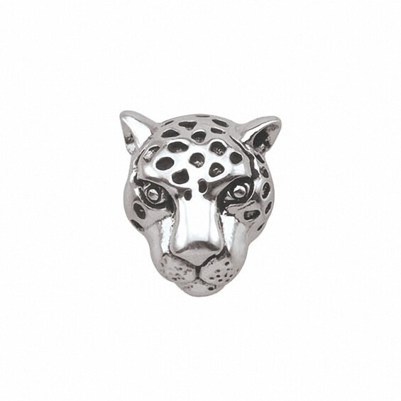 PersonaÂ® Sterling Silver Oxidized Leopard Head Charm