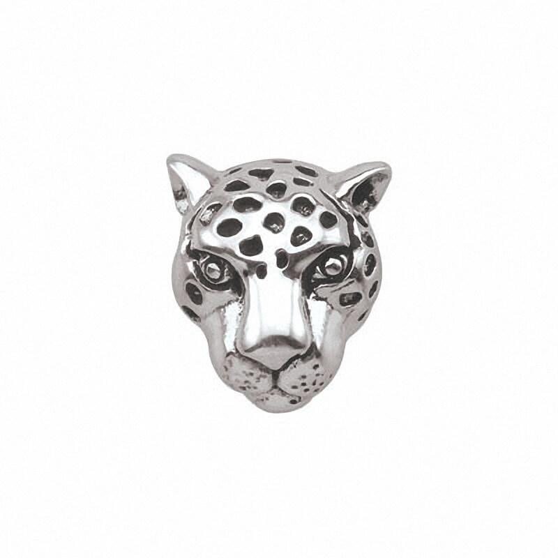 Main Image 1 of Persona® Sterling Silver Oxidized Leopard Head Charm