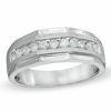 Thumbnail Image 1 of Men's 1 CT. T.W. Diamond Ring in 10K White Gold