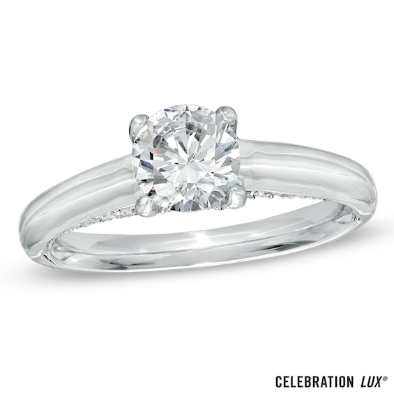 Celebration Lux® 7/8 CT. T.w. Certified Diamond Engagement Ring in 18K White Gold (I/Si2)