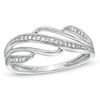 Thumbnail Image 1 of Diamond Accent Split Waves Ring in 10K White Gold