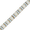 Thumbnail Image 1 of 4 CT. T.W. Diamond Square Line Bracelet in 14K Gold