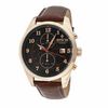 Thumbnail Image 1 of Men's Invicta Vintage Chronograph Rose-Tone Strap Watch with Black Dial (Model: 12390)