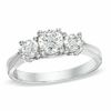Thumbnail Image 1 of 2 CT. T.W. Certified Diamond Three Stone Ring in 14K White Gold (I/I2)