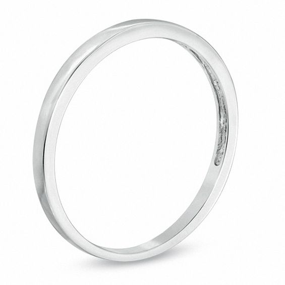 1.5mm Wedding Band in 10K White Gold