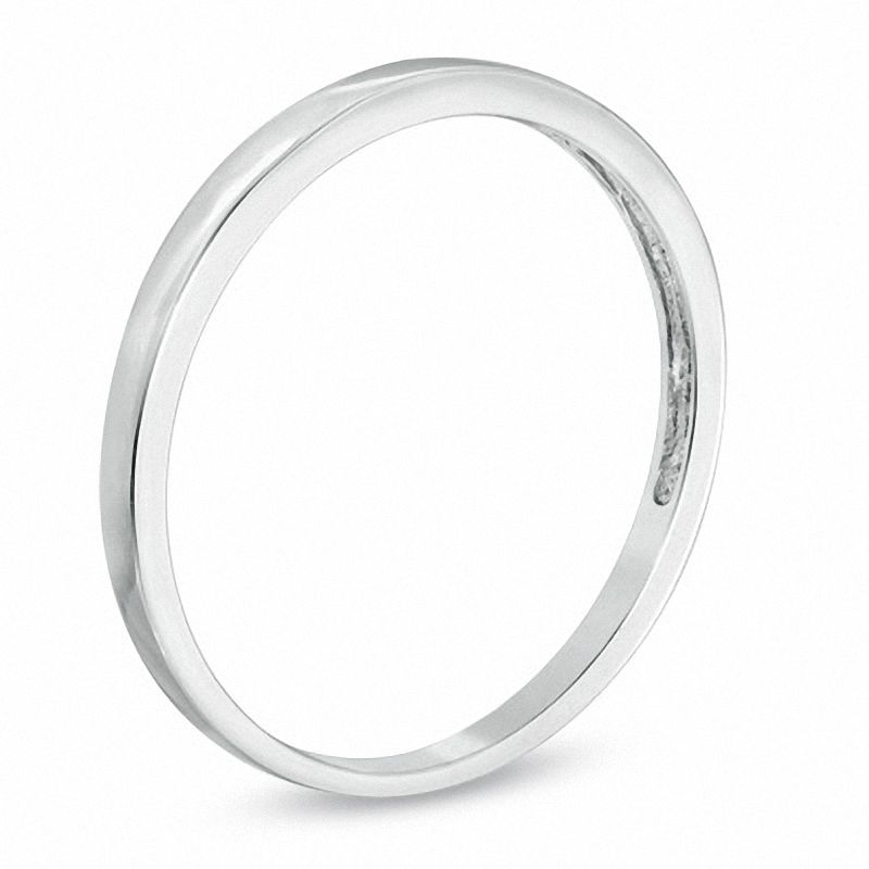 Main Image 2 of Ladies' 1.5mm Wedding Band in 10K White Gold
