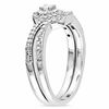 Thumbnail Image 1 of 1/8 CT. T.W. Diamond Knot Bridal Set in Sterling Silver