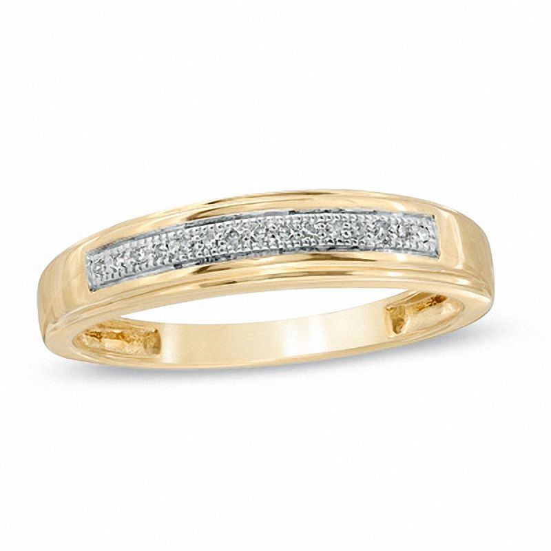 Ladies' Diamond Accent Wedding Band in 10K Gold