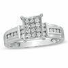 Thumbnail Image 0 of 1/5 CT. T.W. Diamond Composite Rectangular Engagement Ring in 10K White Gold