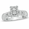 Thumbnail Image 0 of 1/3 CT. T.W. Diamond Composite Rectangular Engagement Ring in 10K White Gold