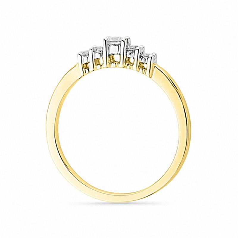 1/5 CT. T.W. Diamond Five Stone Promise Ring in 10K Gold