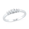 Thumbnail Image 0 of 1/5 CT. T.W. Diamond Five Stone Promise Ring in 10K White Gold