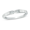 Thumbnail Image 1 of Diamond Accent Three Stone Promise Ring in 10K White Gold