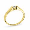 Thumbnail Image 2 of 1/20 CT. Diamond Solitaire Tension-Style Promise Ring in 10K Gold