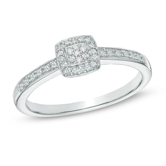 square promise rings