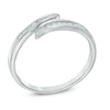 Thumbnail Image 2 of 1/10 CT. T.W. Diamond Bypass Ring in 10K White Gold