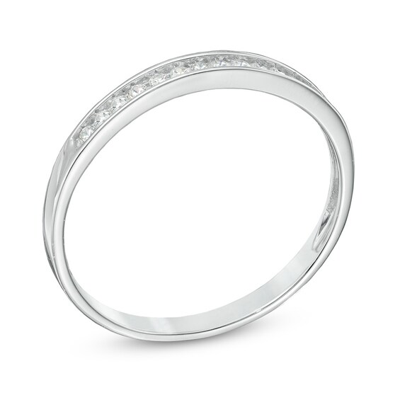 1/10 CT. T.w. Diamond Anniversary Band in 10K White Gold