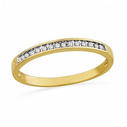 1/10 CT. T.W. Diamond Anniversary Band in 10K Gold