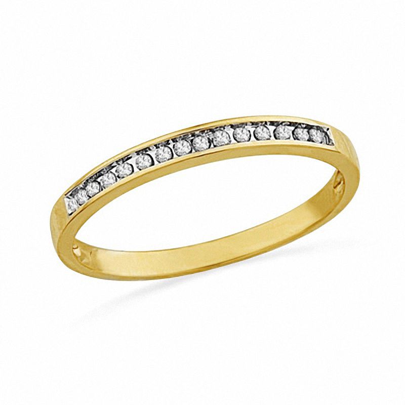 Anniversary Rings Wedding Zales 1 10 Ct T W Diamond Anniversary Band In 10k Gold