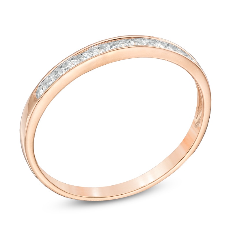 1/10 CT. T.W. Diamond Anniversary Band in 10K Rose Gold