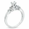 Thumbnail Image 2 of 1/4 CT. T.W. Princess-Cut Diamond Collar Promise Ring in 14K White Gold