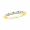 Thumbnail Image 0 of 1/5 CT. T.W. Diamond Seven Stone Wedding Band in 10K Gold