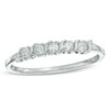 Thumbnail Image 1 of 1/5 CT. T.W. Diamond Five Stone Wedding Band in 10K White Gold
