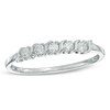 Thumbnail Image 0 of 1/5 CT. T.W. Diamond Five Stone Wedding Band in 10K White Gold