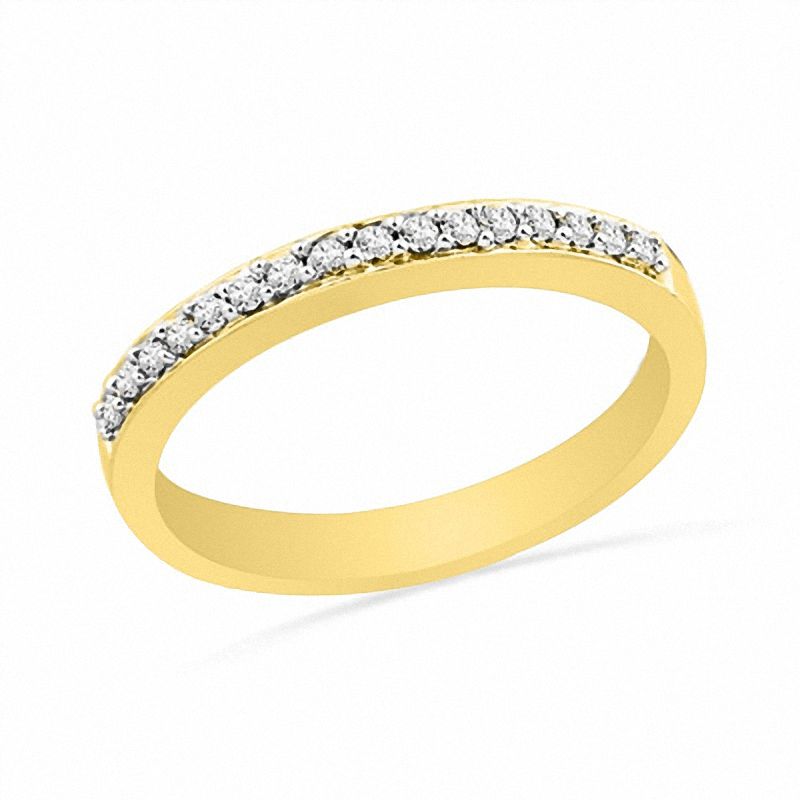 Main Image 1 of 1/10 CT. T.W. Diamond Wedding Band in 10K Gold