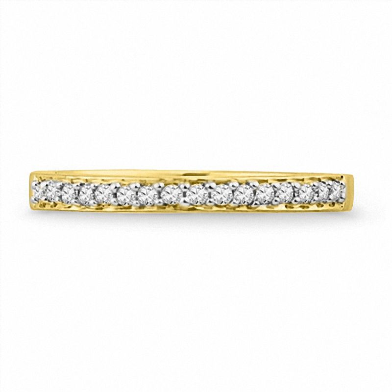 Main Image 2 of 1/10 CT. T.W. Diamond Wedding Band in 10K Gold