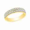 Thumbnail Image 1 of 1/3 CT. T.W. Diamond Double Row Wedding Band in 10K Gold
