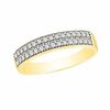 Thumbnail Image 0 of 1/2 CT. T.W. Diamond Double Row Wedding Band in 10K Gold