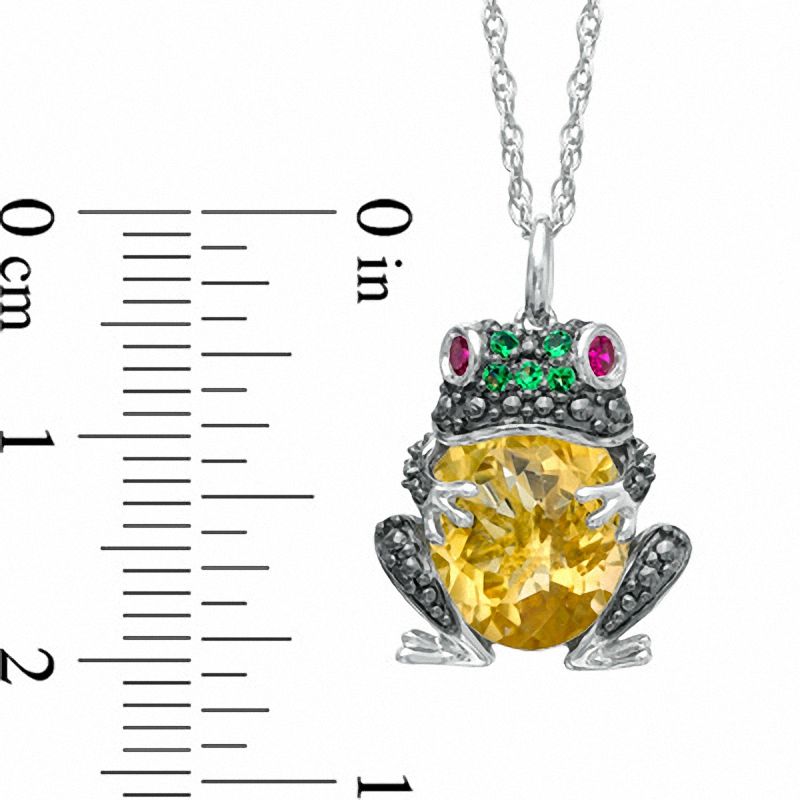 Sterling Silver Over Resin Frog Necklace | Ross-Simons