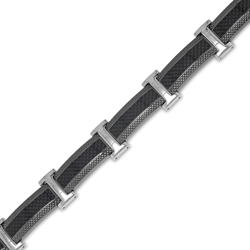 Men's Engravable Black or Brown Leather Bracelet with Sliding Accent in  Sterling Silver (1-3 Lines) - 8.5