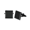 Thumbnail Image 0 of Men's Black IP Stainless Steel and Carbon Fiber Cuff Links