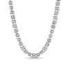 Men's 7.0mm Byzantine Chain Necklace in Stainless Steel - 18"